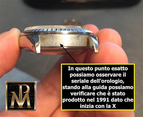 rolex verifica seriale